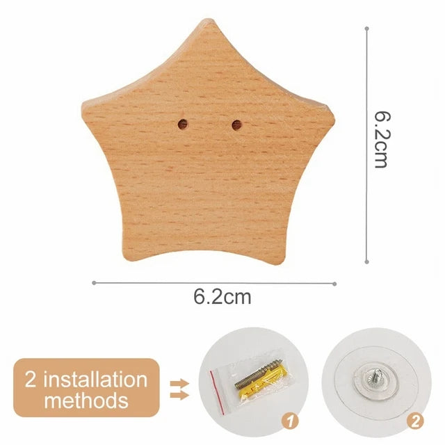 Animal-Shaped Wooden Hook