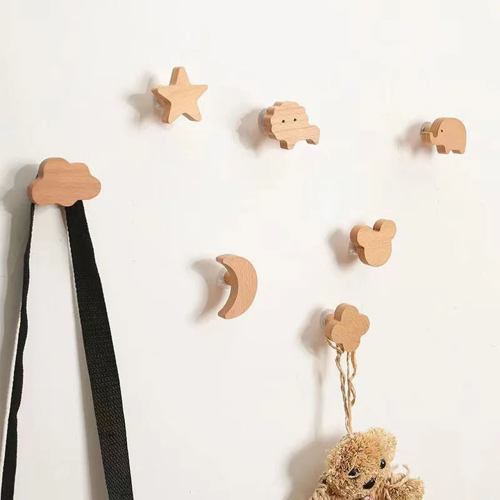 Animal-Shaped Wooden Hook