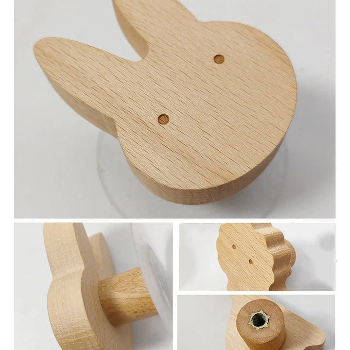 Animal-Shaped Wooden Hook