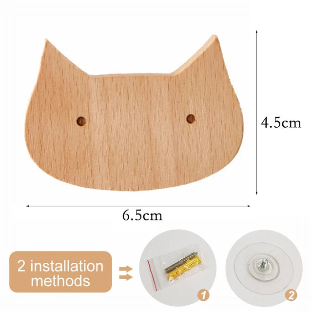 Animal-Shaped Wooden Hook