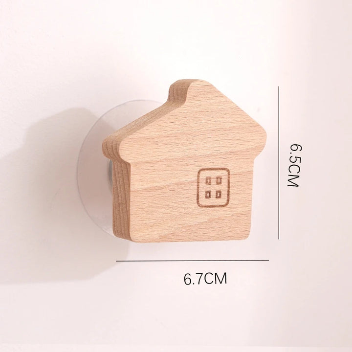 Animal-Shaped Wooden Hook